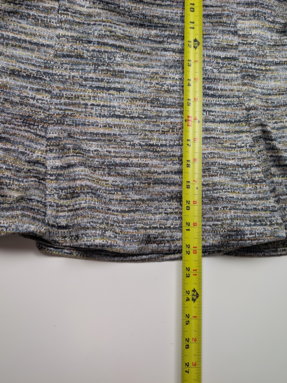Isabel & Nina Womens Tweed Skirt Suit Set Metallic Gold Gray Size 10 EUC - Picture 13 of 15
